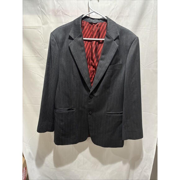 Brioni Vintage Bangkok Gray Pin Stripe Jacket Men 42/43L? 2B See Photos - Picture 3 of 16